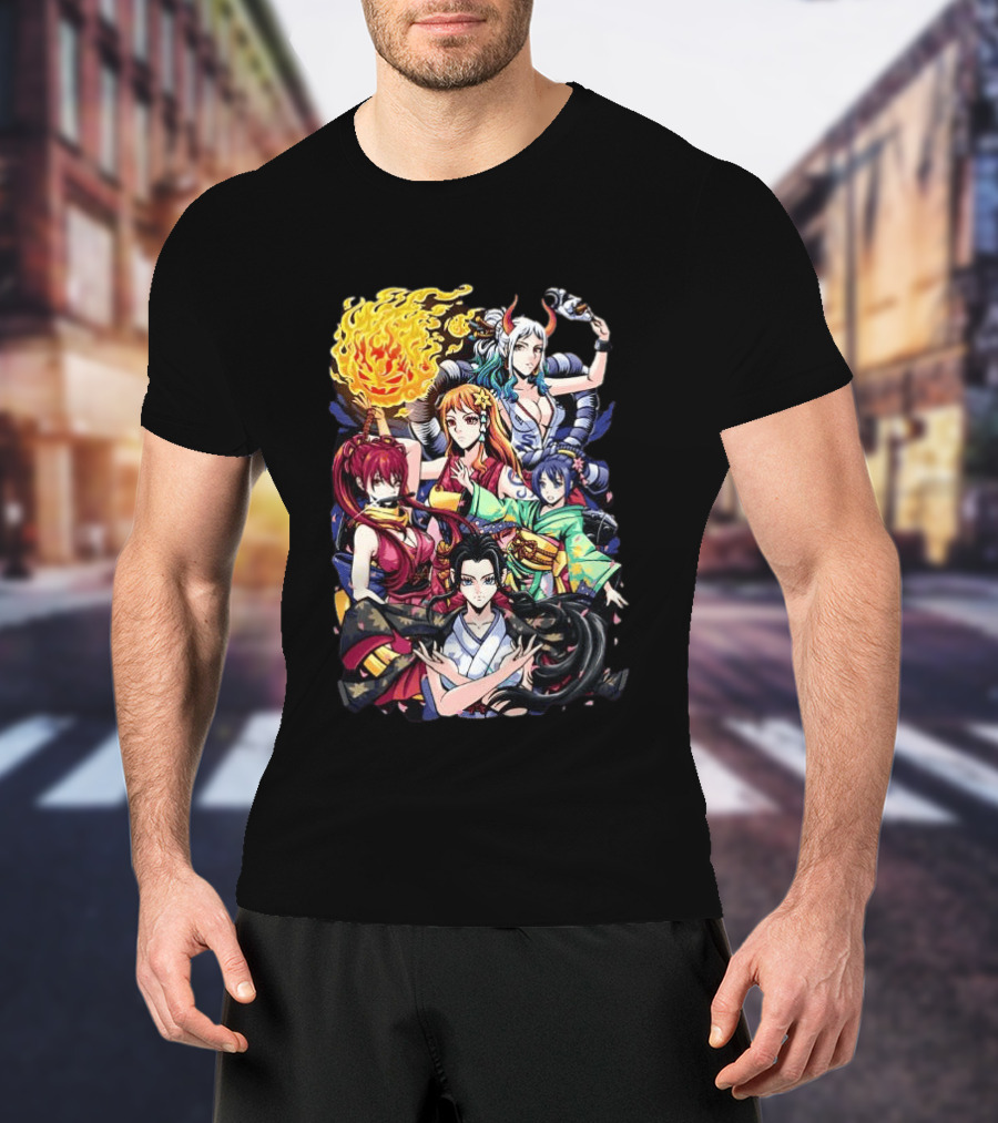 Wano Country Arc One Piece Anime Female Characters Crimson Voyage T-Shirt