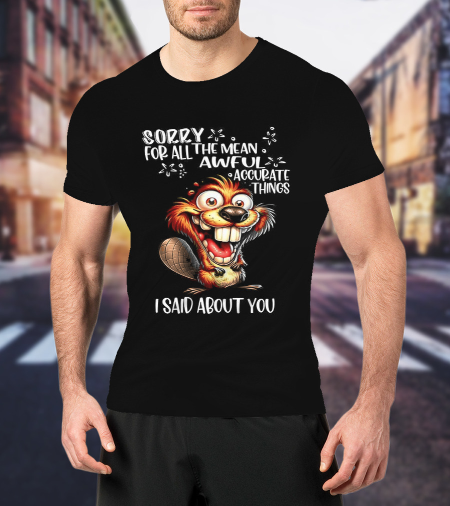 Sorry For All The Mean Awful Accurate Things I Said About You T-Shirt