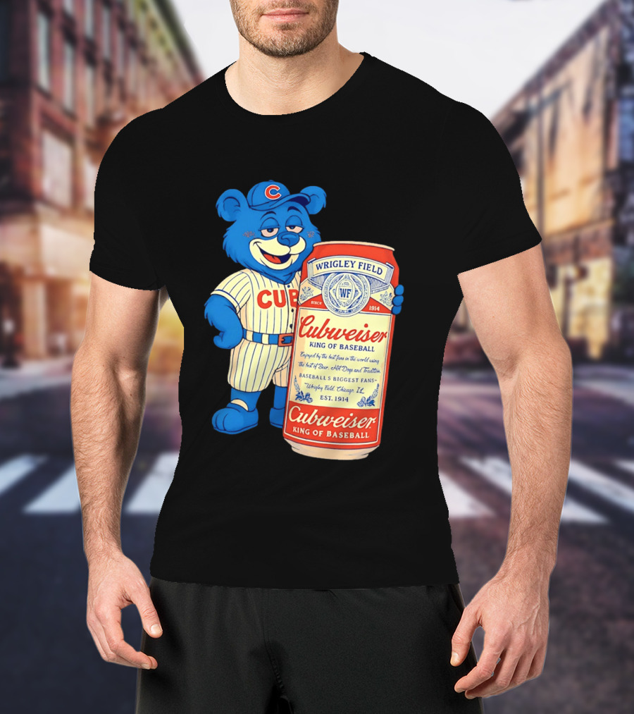 Cubs Wrigley Field Cubweiser King Of Baseball 1914 Bear Fans T-Shirt