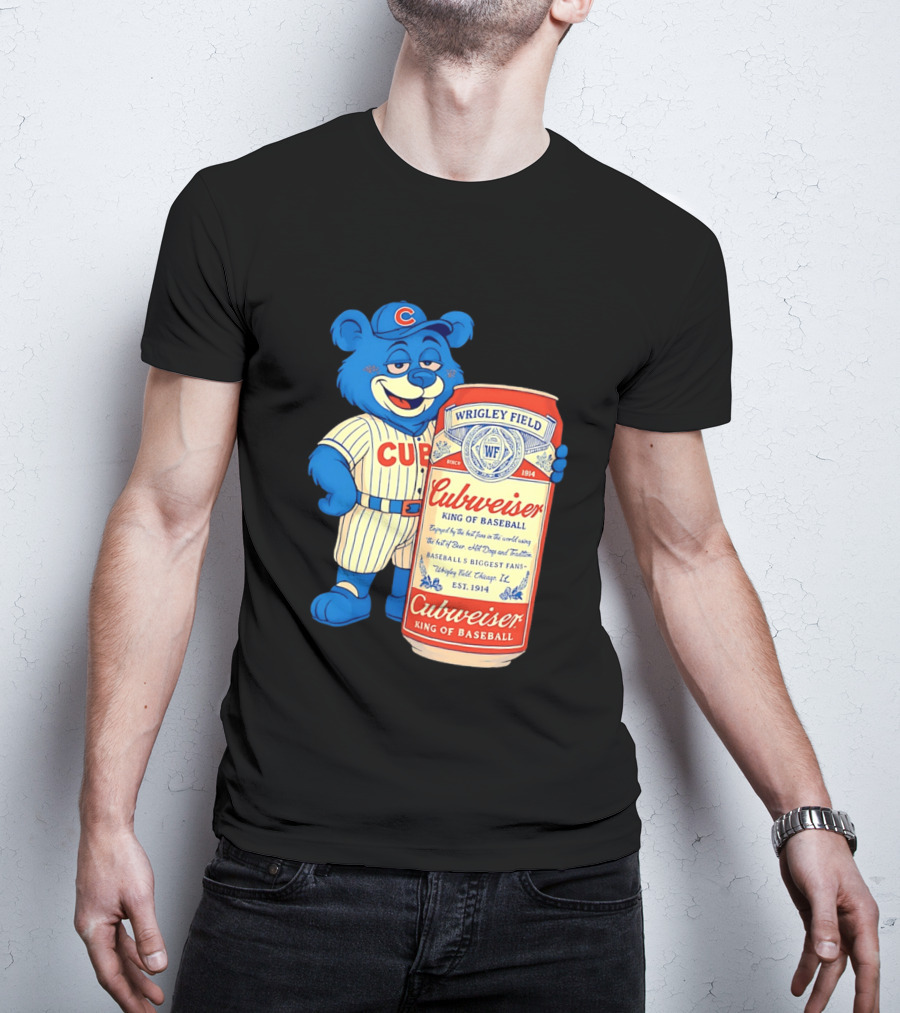 Cubs Wrigley Field Cubweiser King Of Baseball 1914 Bear Fans T-Shirt