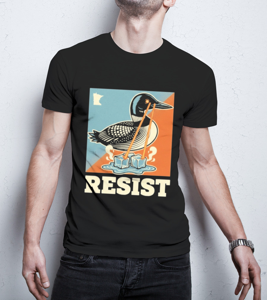 Resist Minneapolis Loon Ice Protest Minnesota T-Shirt