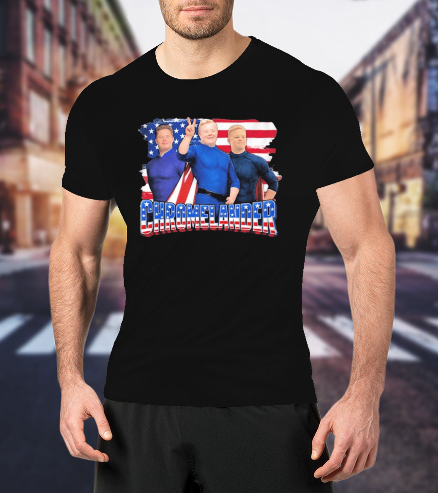 Chromelander Stars And Stripes Superheroes 3D T-Shirt