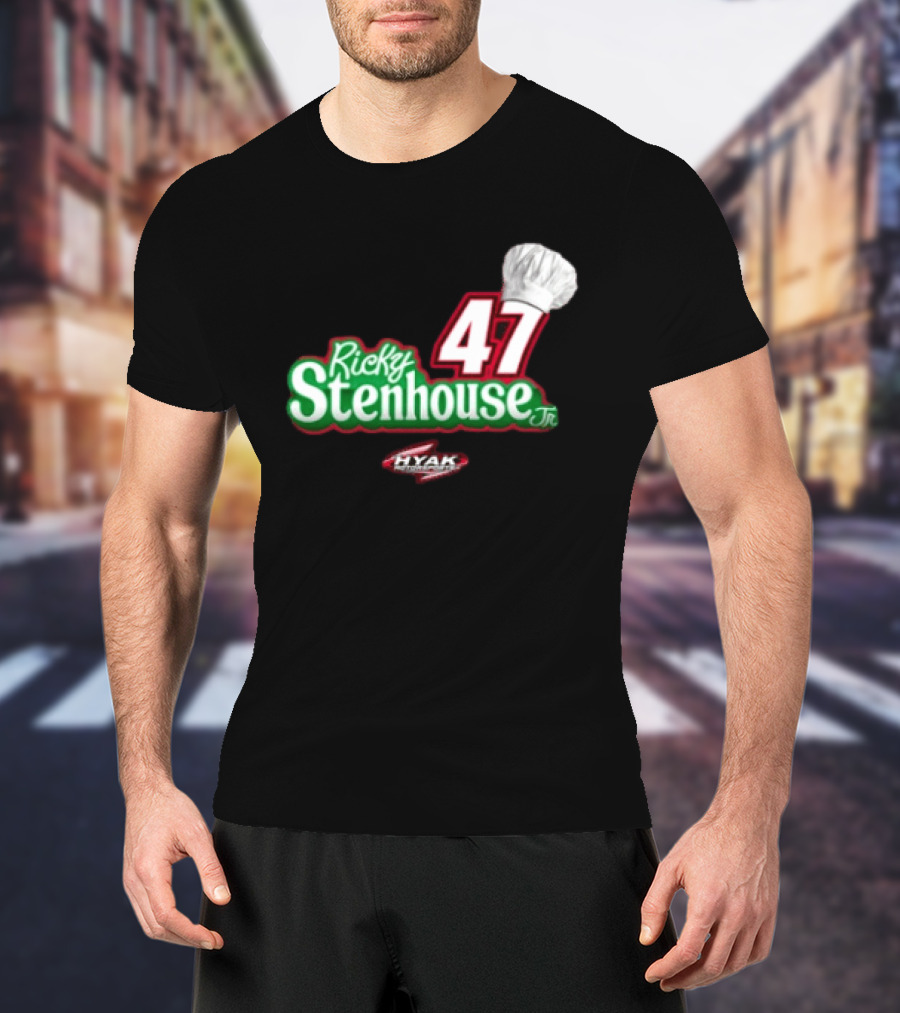 Ricky Stenhouse Jr 47 Chef Hat Hyak Chef Boyardee Racing T-Shirt