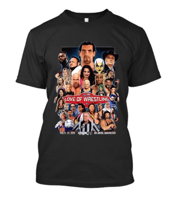 For The Love Of Wrestling Event February 2026 Manchester Arena T-Shirt
