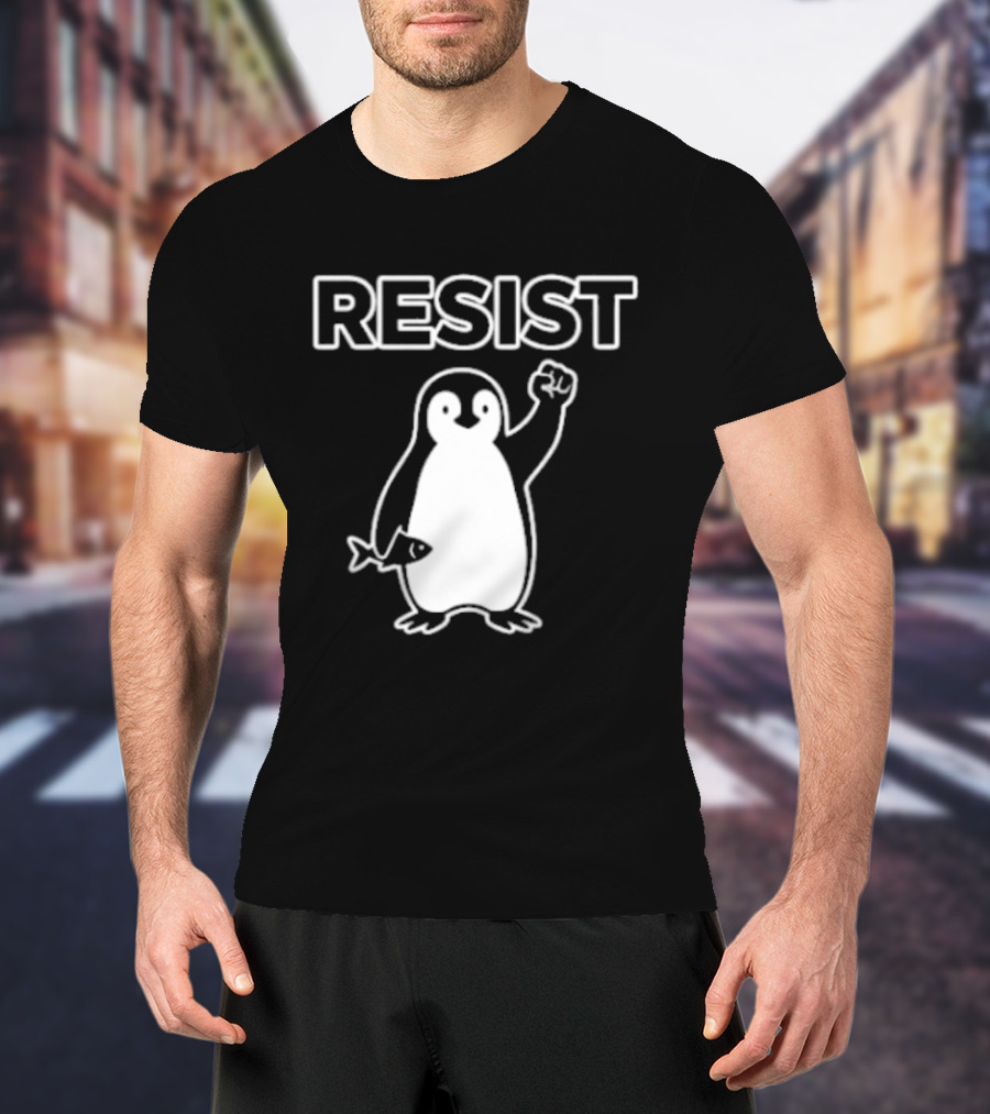 Penguin Resist Fist Fish Minnesota T-Shirt