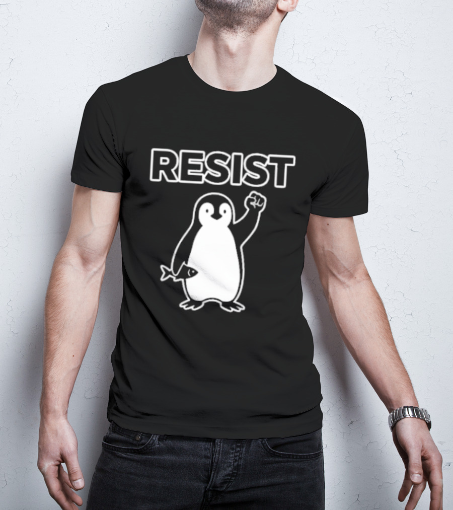 Penguin Resist Fist Fish Minnesota T-Shirt
