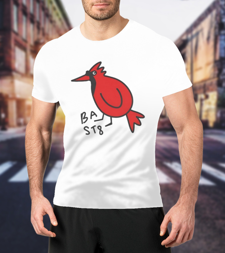 Ball State Cardinal Bird Doodle BSU Football T-Shirt