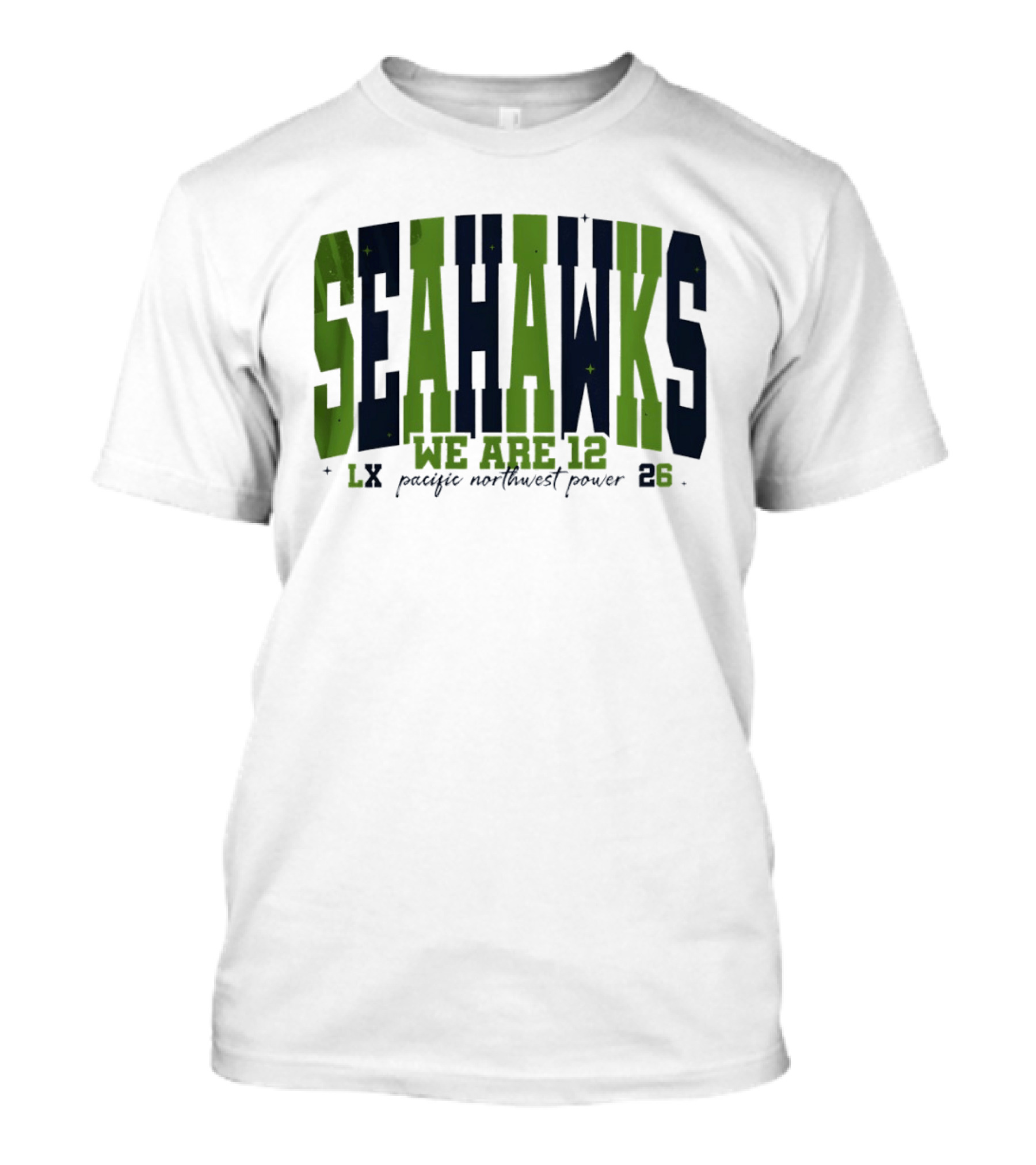 Seattle Seahawks We Are 12 Pacific Northwest Power 12th Man Fan Spirit 23 T-Shirt