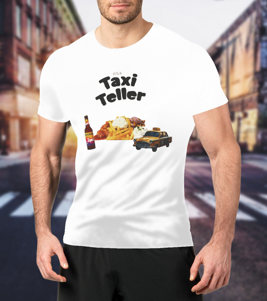 Kebab Fries Taxi Teller With Paulaner Spezi Car T-Shirt