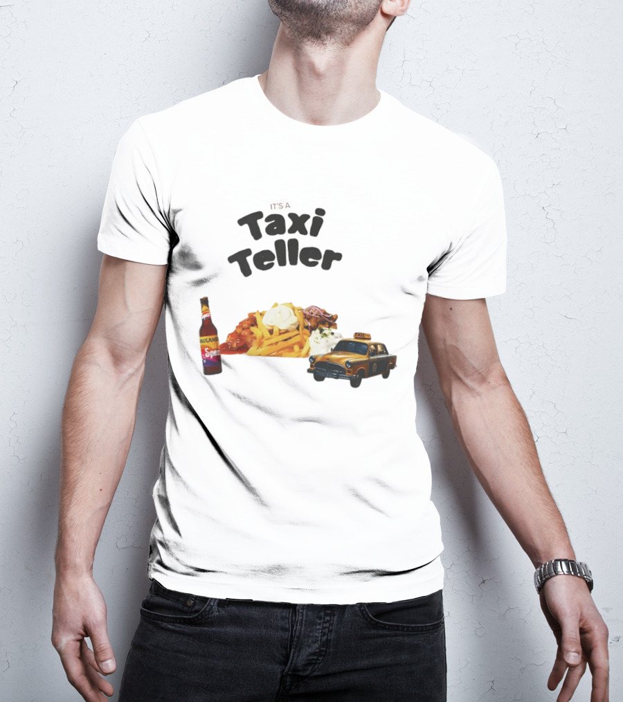 Kebab Fries Taxi Teller With Paulaner Spezi Car T-Shirt