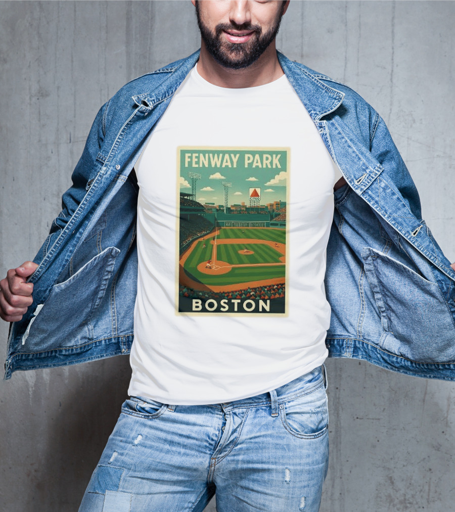 Boston Red Sox Fenway Park Stadium CITGO Sign Baseball Boston T-Shirt