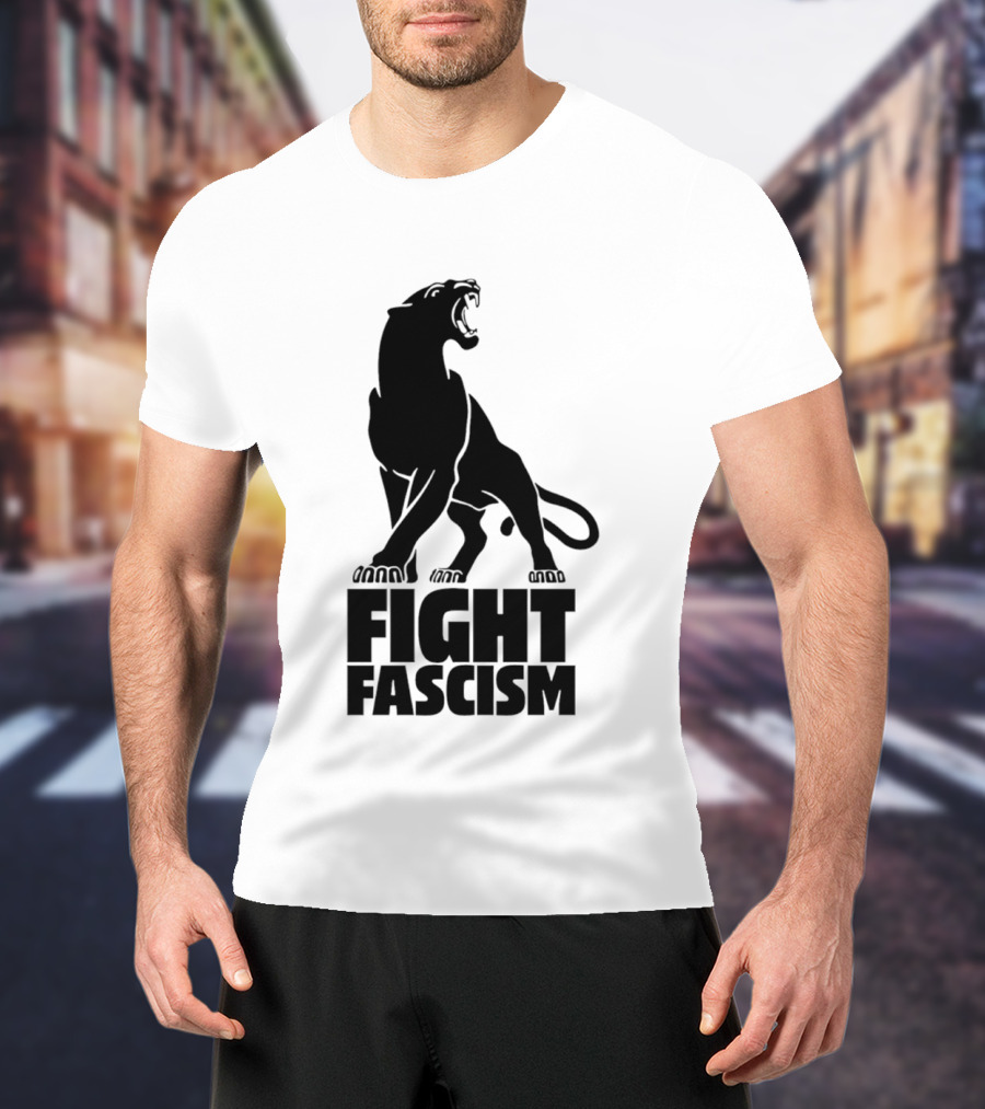 Fight Fascism Panther Roar Black Power Movement T-Shirt