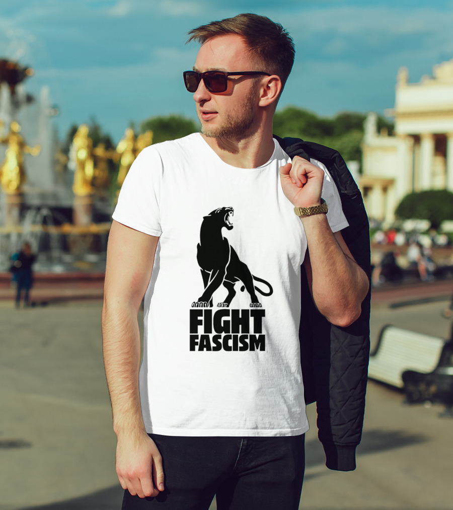 Fight Fascism Panther Roar Black Power Movement T-Shirt