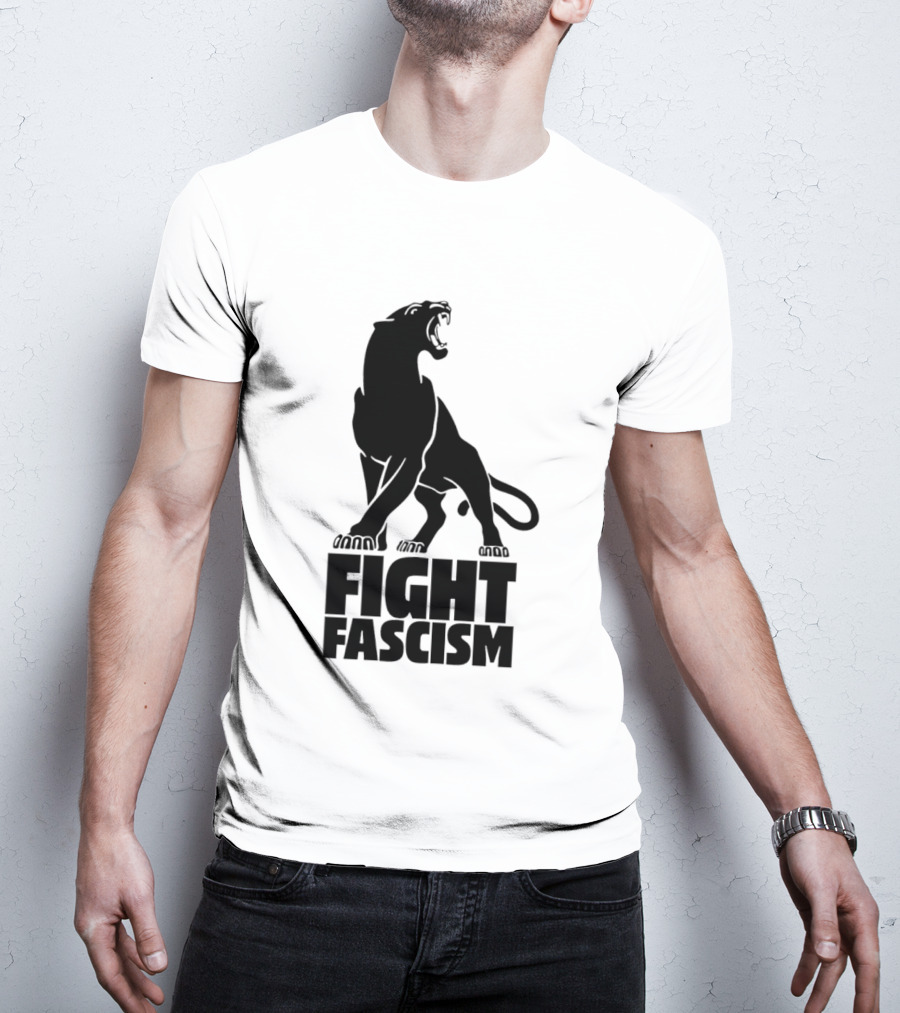 Fight Fascism Panther Roar Black Power Movement T-Shirt