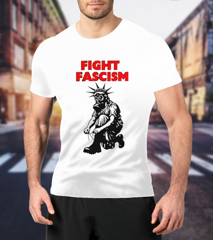 Fight Fascism Liberty Not Fascism Abolish ICE T-Shirt