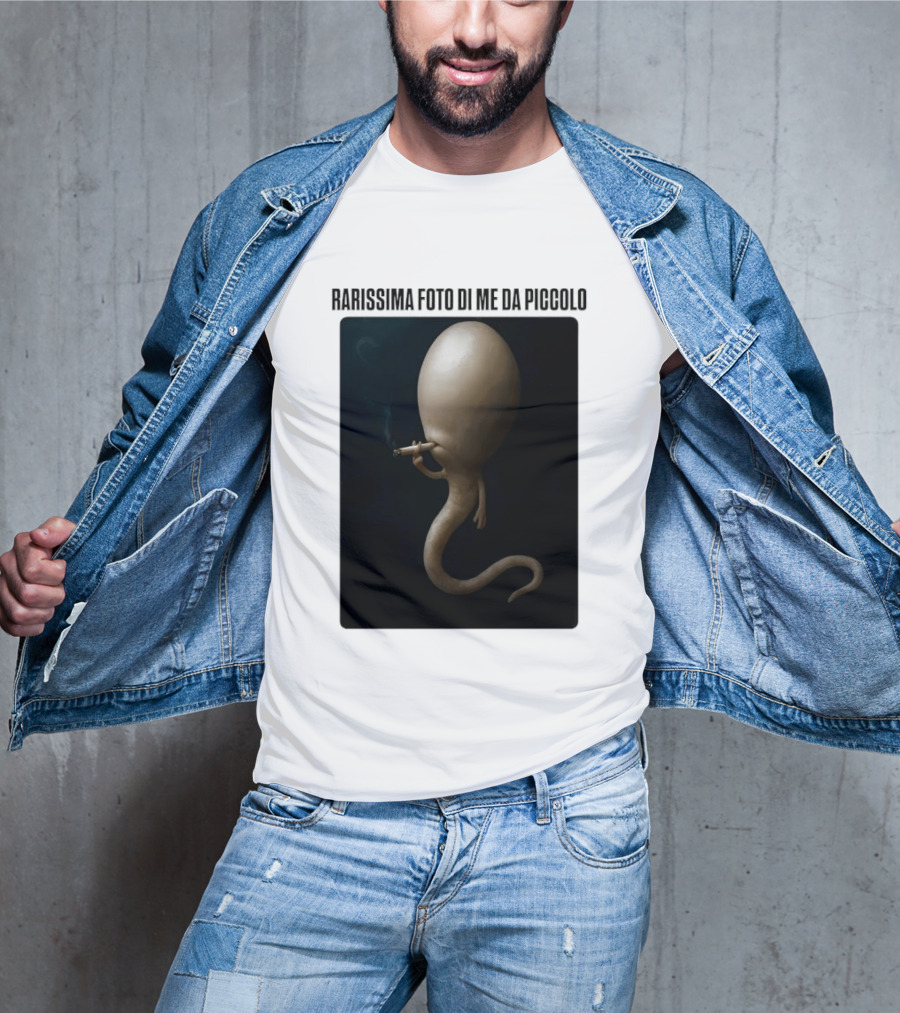 Rarissima Foto Di Me Da Piccolo Alieno Iconico Comico Divertente T-Shirt