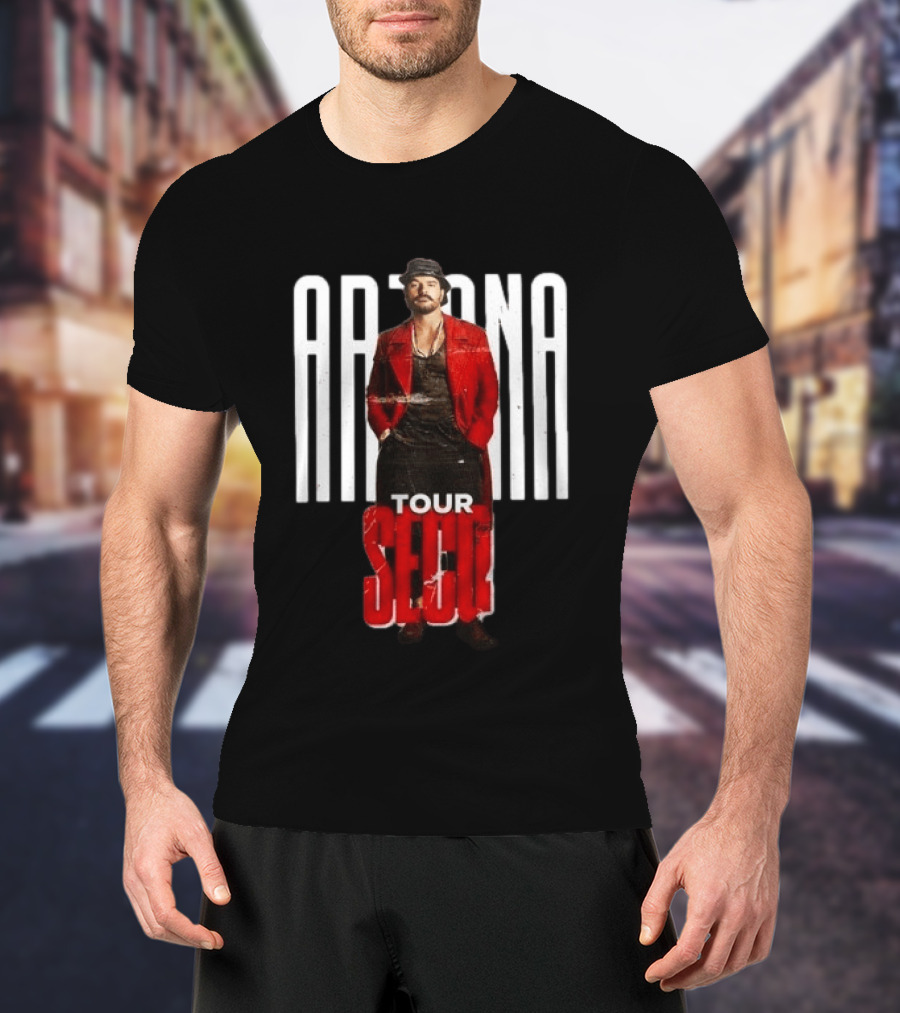 Arjona SECO Tour 2026 Red Jacket Black Hat T-Shirt