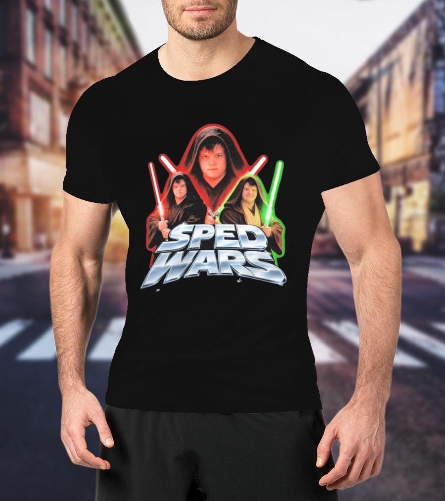 SPED WARS Lightsaber Down Syndrome Jedi T-Shirt