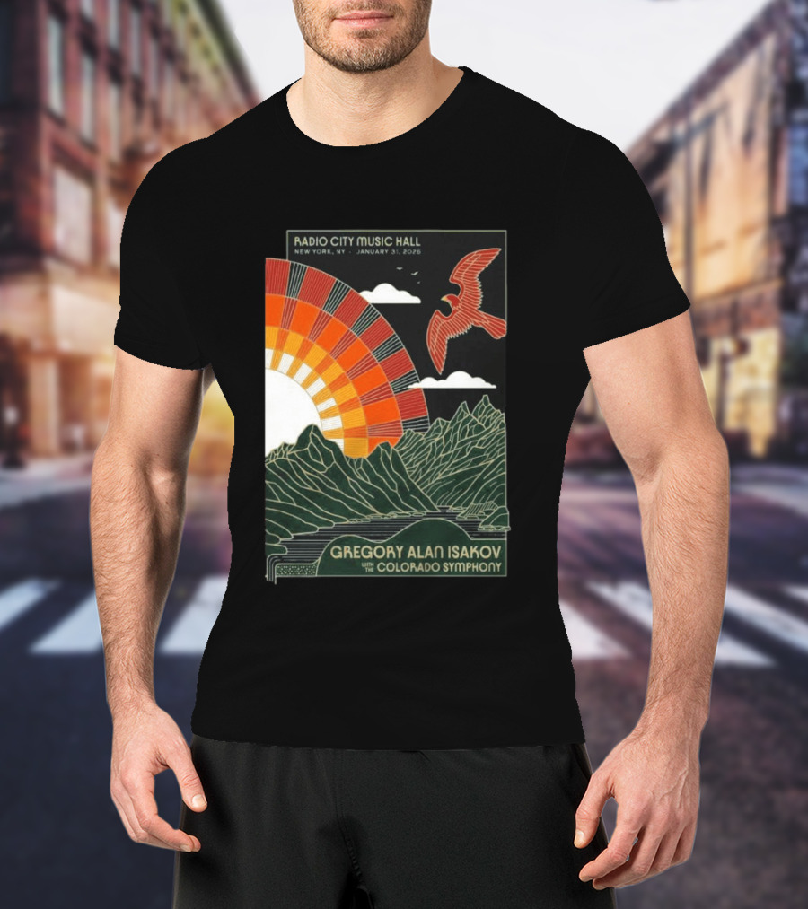 Gregory Alan Isakov With Colorado Symphony Radio City Music Hall January 31 2026 T-Shirt