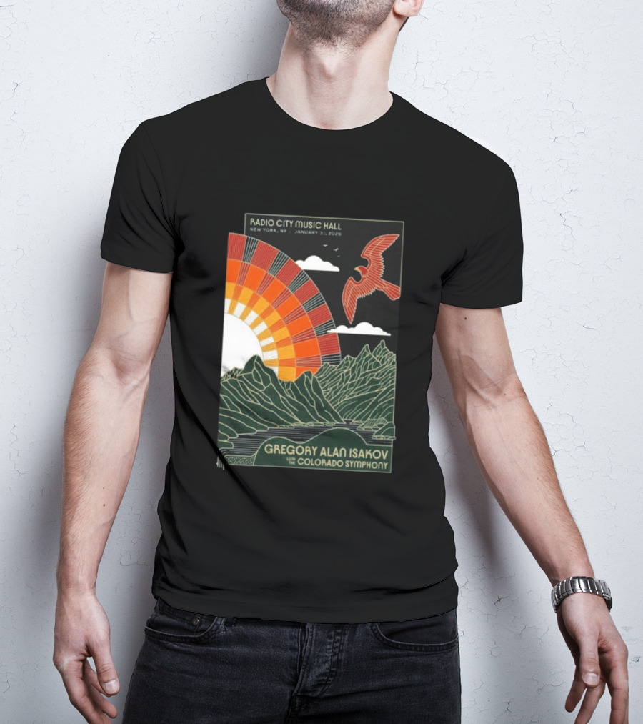 Gregory Alan Isakov With Colorado Symphony Radio City Music Hall January 31 2026 T-Shirt