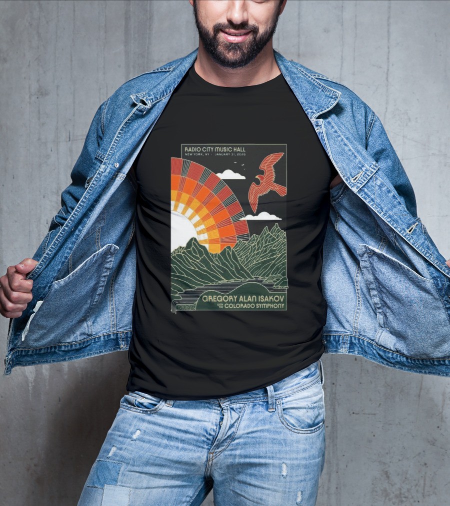 Gregory Alan Isakov With Colorado Symphony Radio City Music Hall January 31 2026 T-Shirt
