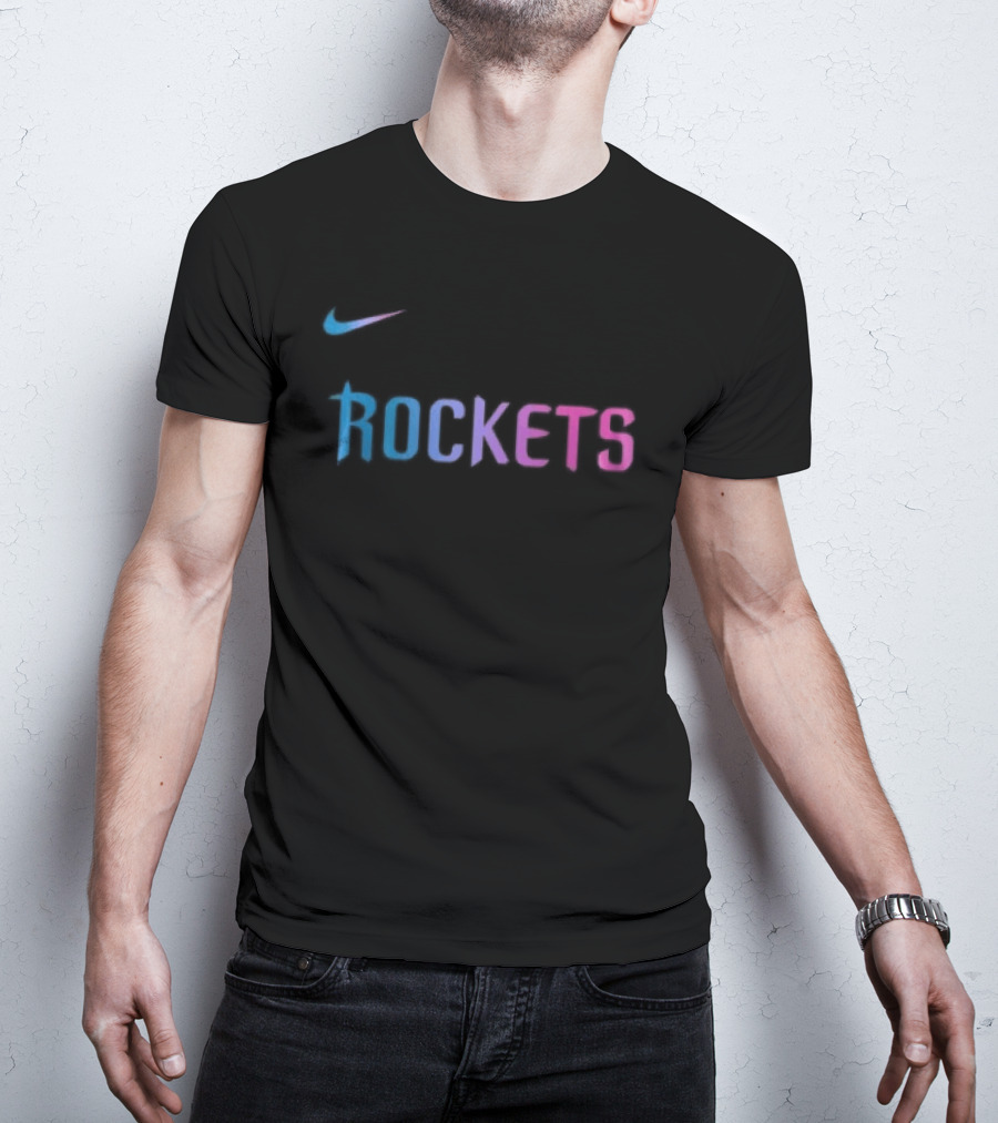 Nike Houston Rockets Cyberpunk T-Shirt