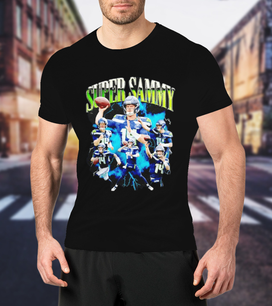 Super Sammy Seattle Seahawks Quarterback Highlights T-Shirt