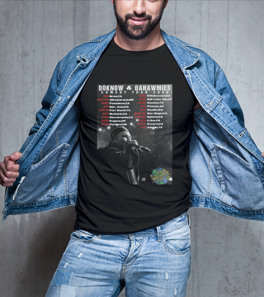 DOKNOW & DAHAWMIES 2026 Comedy Tour Dates And Cities Featuring Performer T-Shirt