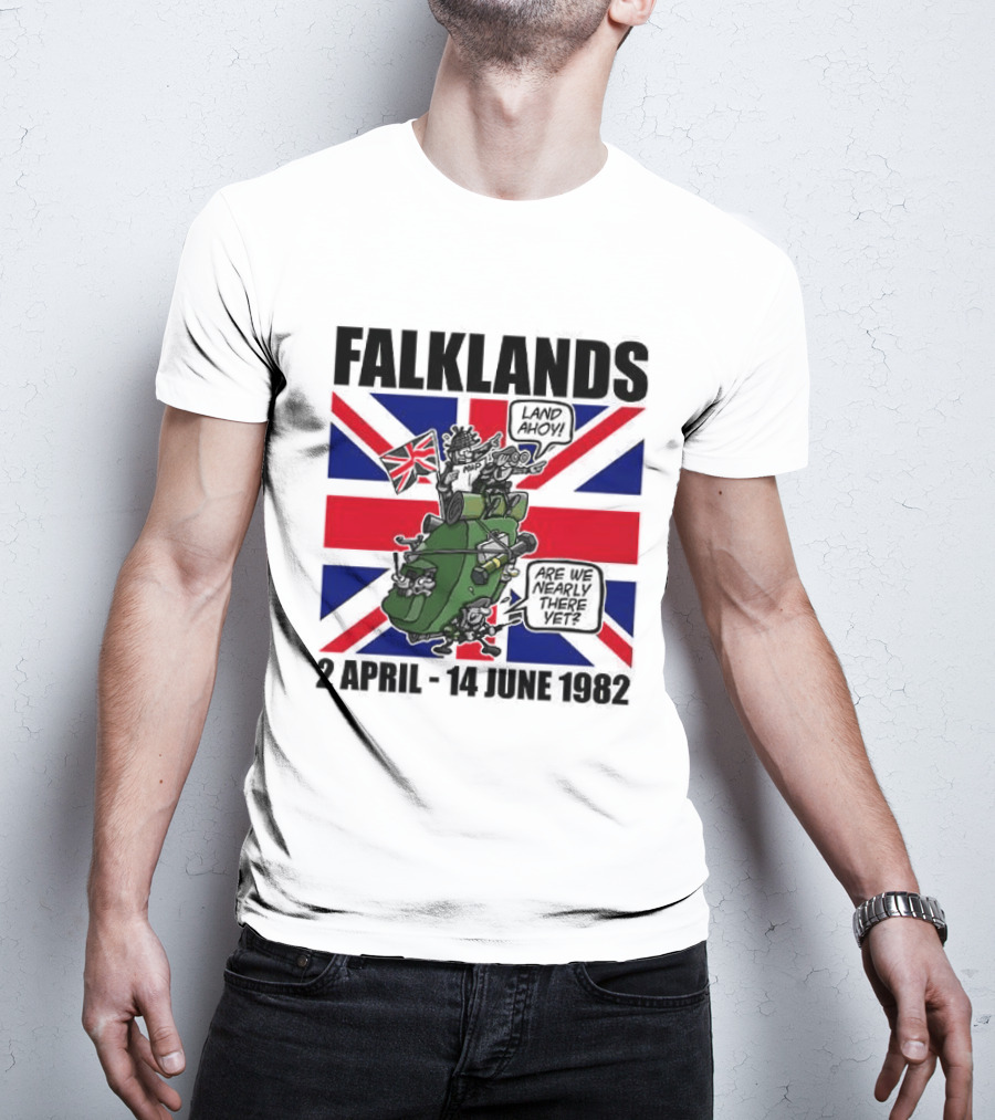 Falklands Tank British Flag 2 April 14 June 1982 T-Shirt