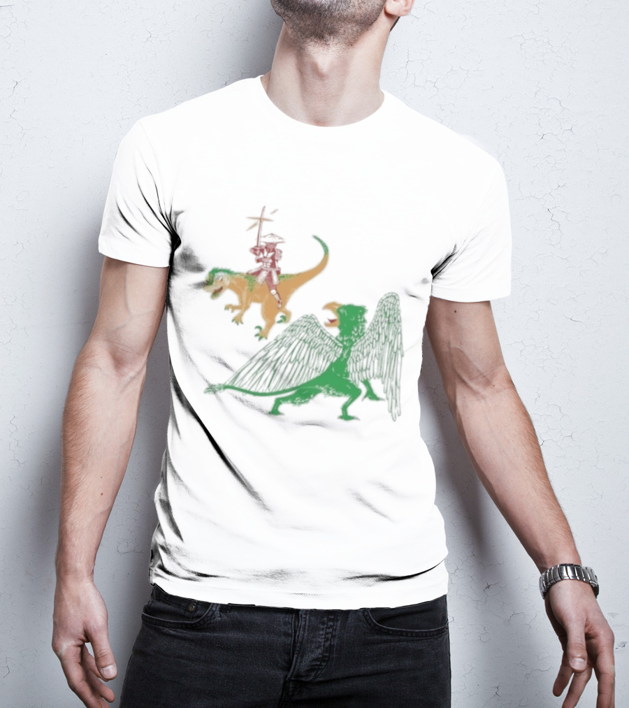 Jack Black Monster Tag Dinosaur And Griffin Fantasy T-Shirt