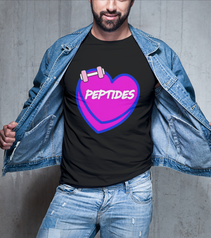Valentines Day Sweet Hearts Love Peptides Candy Workout T-Shirt