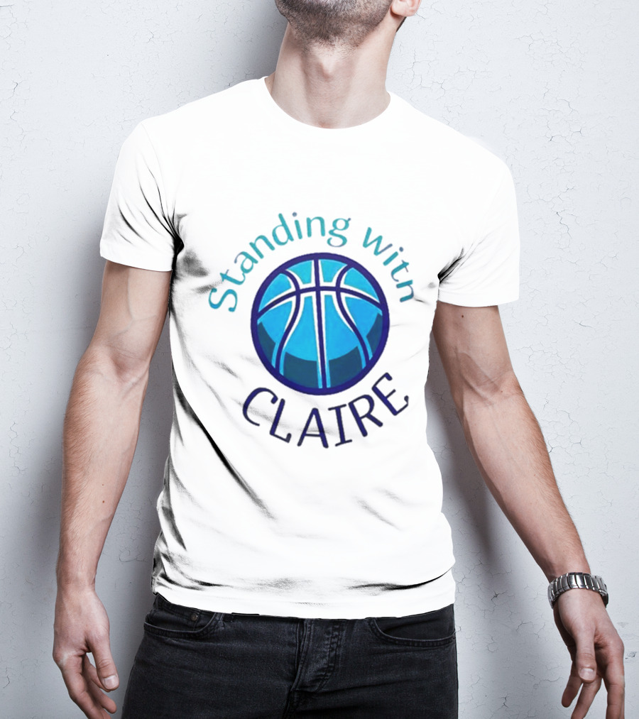 Standing With Claire Basketball Support T-Shirt