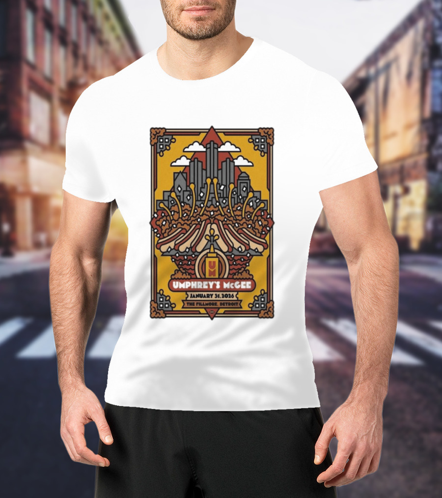 Umphrey's McGee January 31 2026 The Fillmore Detroit Concert T-Shirt