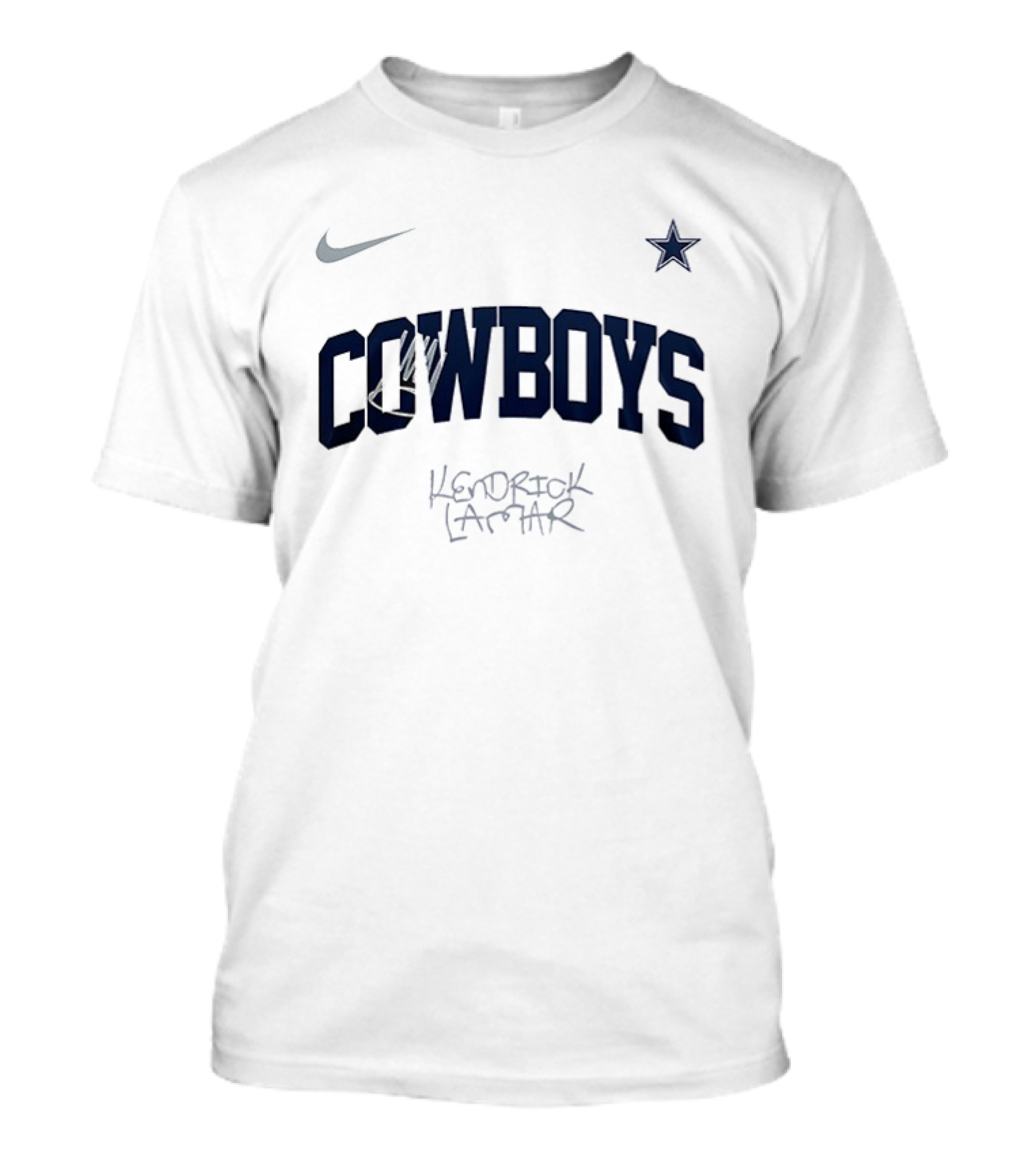 Nike Dallas Cowboys Kendrick Lamar Collaboration Cowboys Star T-Shirt
