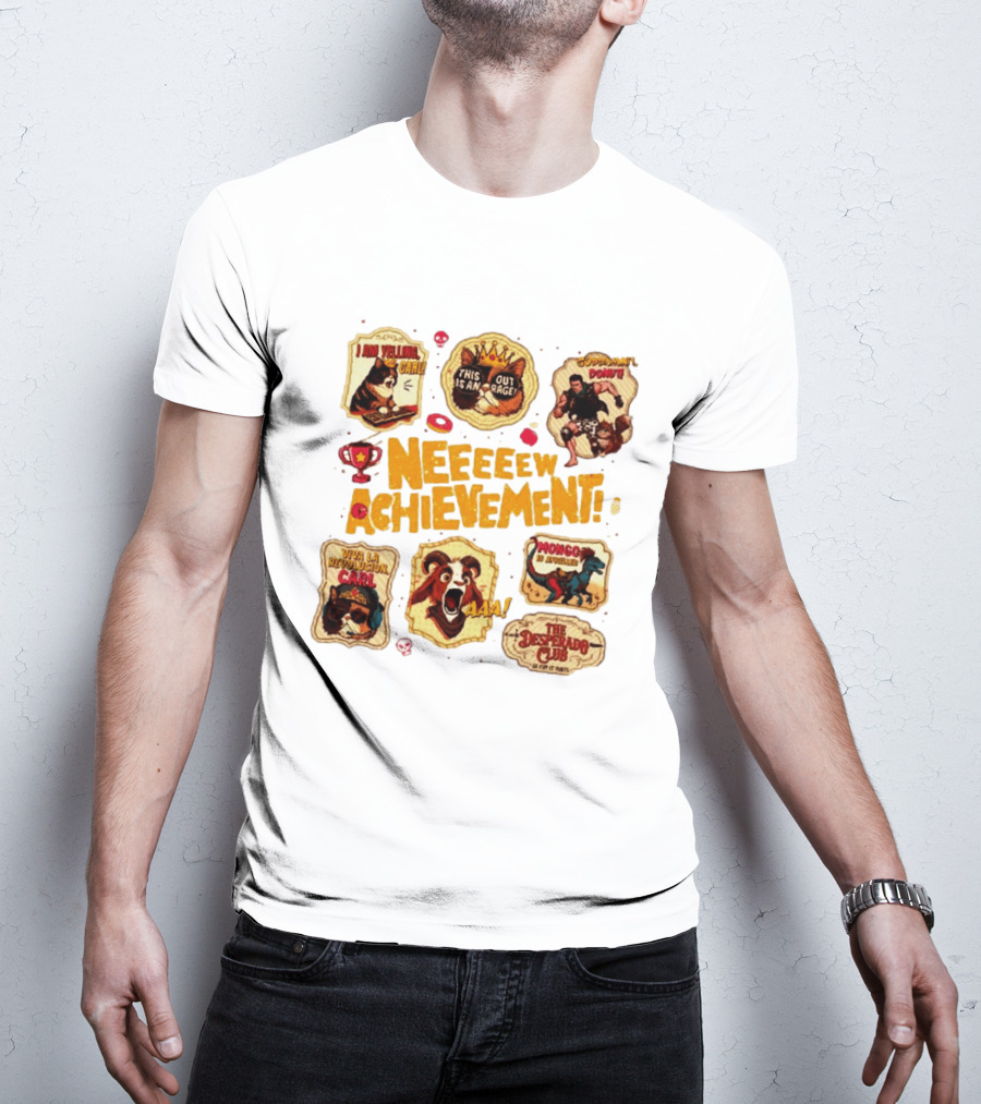 Neeeeew Achievement Viva La Revolucion Carl Goddamnit Donut Mongo The Desperado Club T-Shirt
