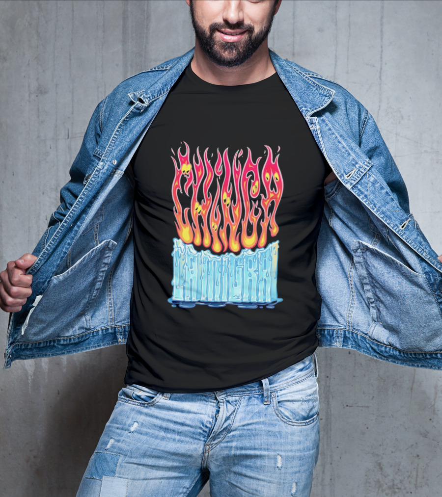 Chili Chimichanga Ice Fire Fusion Melting Pantera T-Shirt