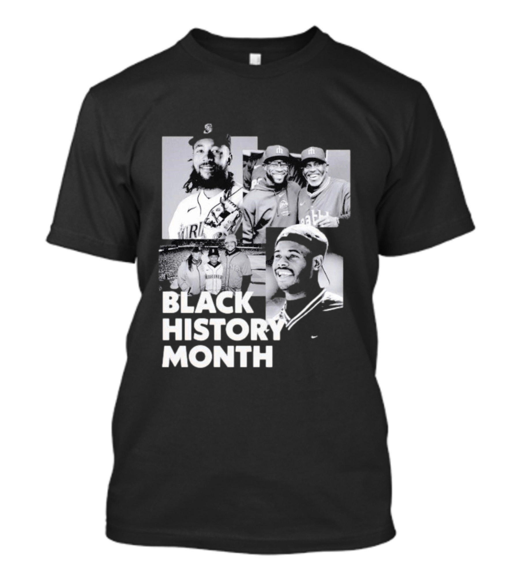 Seattle Mariners Ken Griffey Jr Black History Month Celebration T-Shirt