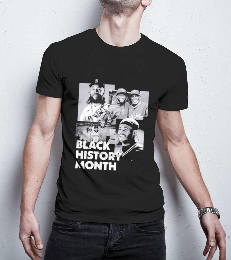 Seattle Mariners Ken Griffey Jr Black History Month Celebration T-Shirt