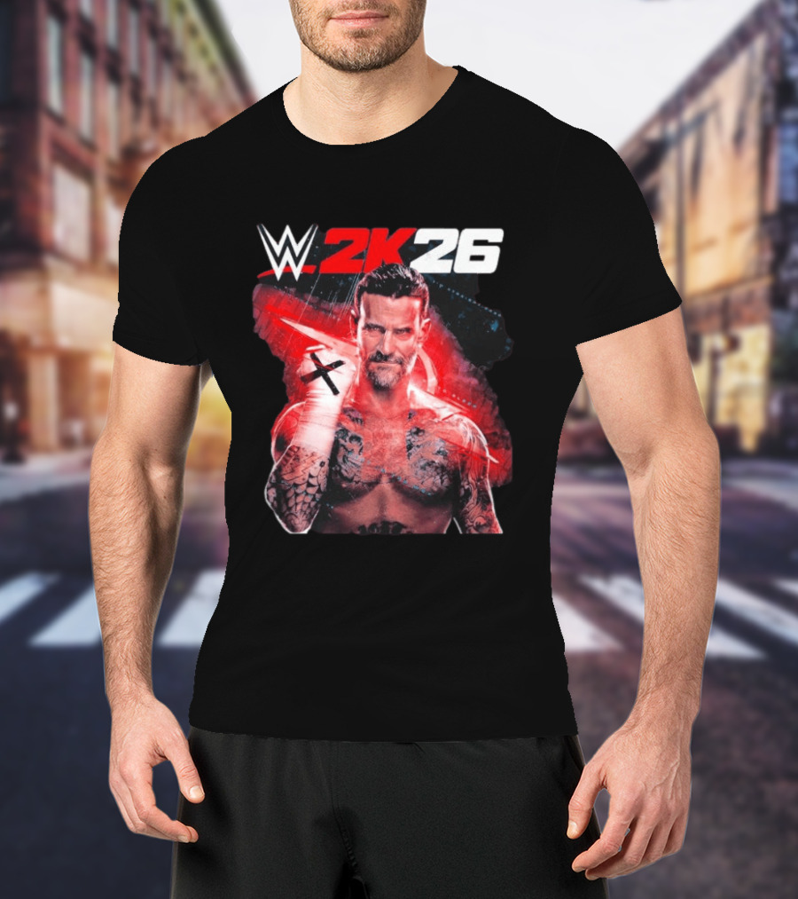 WWE 2K26 CM Punk Best In The World Cover Star Edition T-Shirt