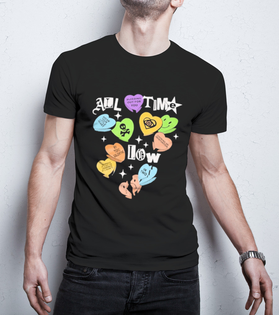 All Time Low Valentine's 2026 Candy Hearts T-Shirt