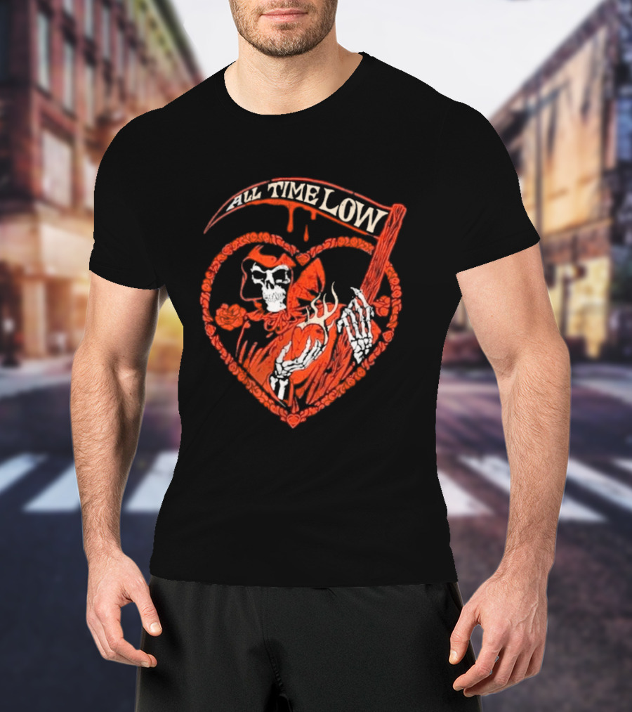 All Time Low Reaper Heart Valentine 2026 T-Shirt