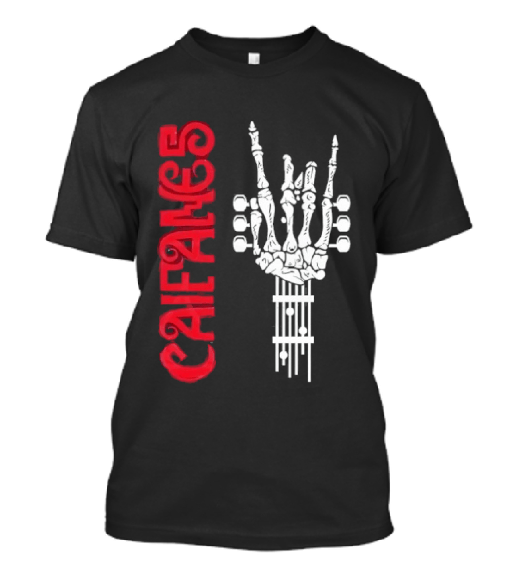 CAIFANES Skull Guitar Rock Silence T-Shirt