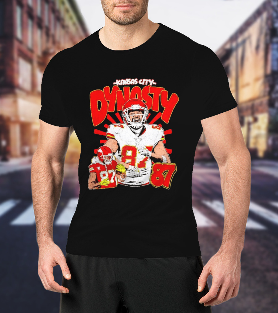 Kansas City Dynasty 87 Kelce Football Legacy T-Shirt