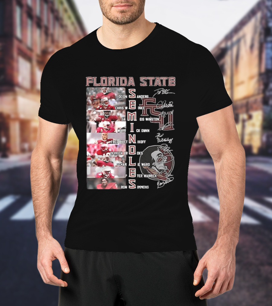 FSU Seminoles Football Player College Name And Thank You For The Memories T-Shirt