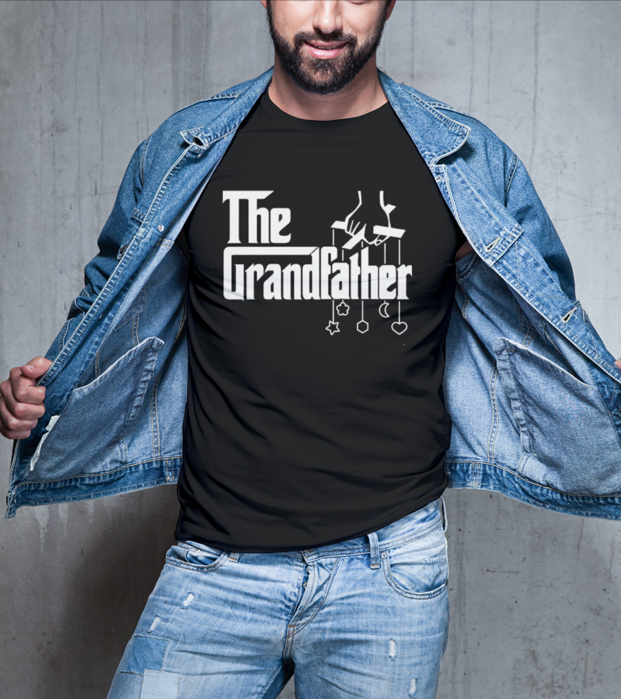 The Grandfather Puppet Strings Godfather Parody With Handguns And Baby Mobile T-Shirt