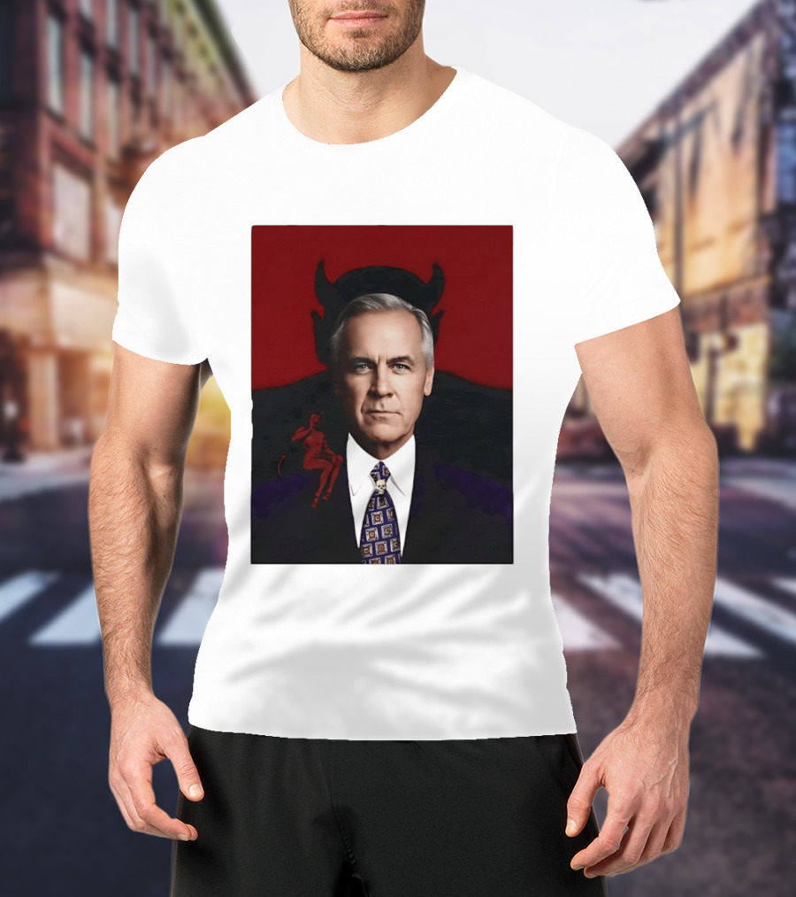 Mark Carney Devil Horns Red T-Shirt