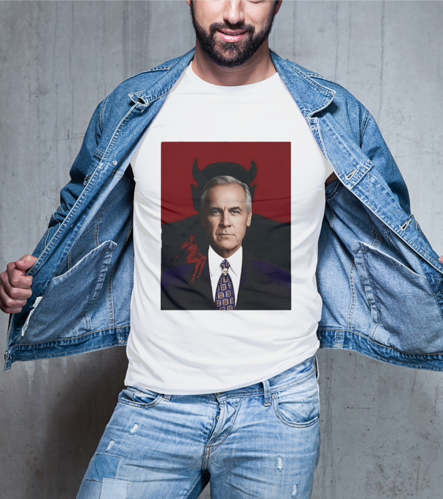 Mark Carney Devil Horns Red T-Shirt
