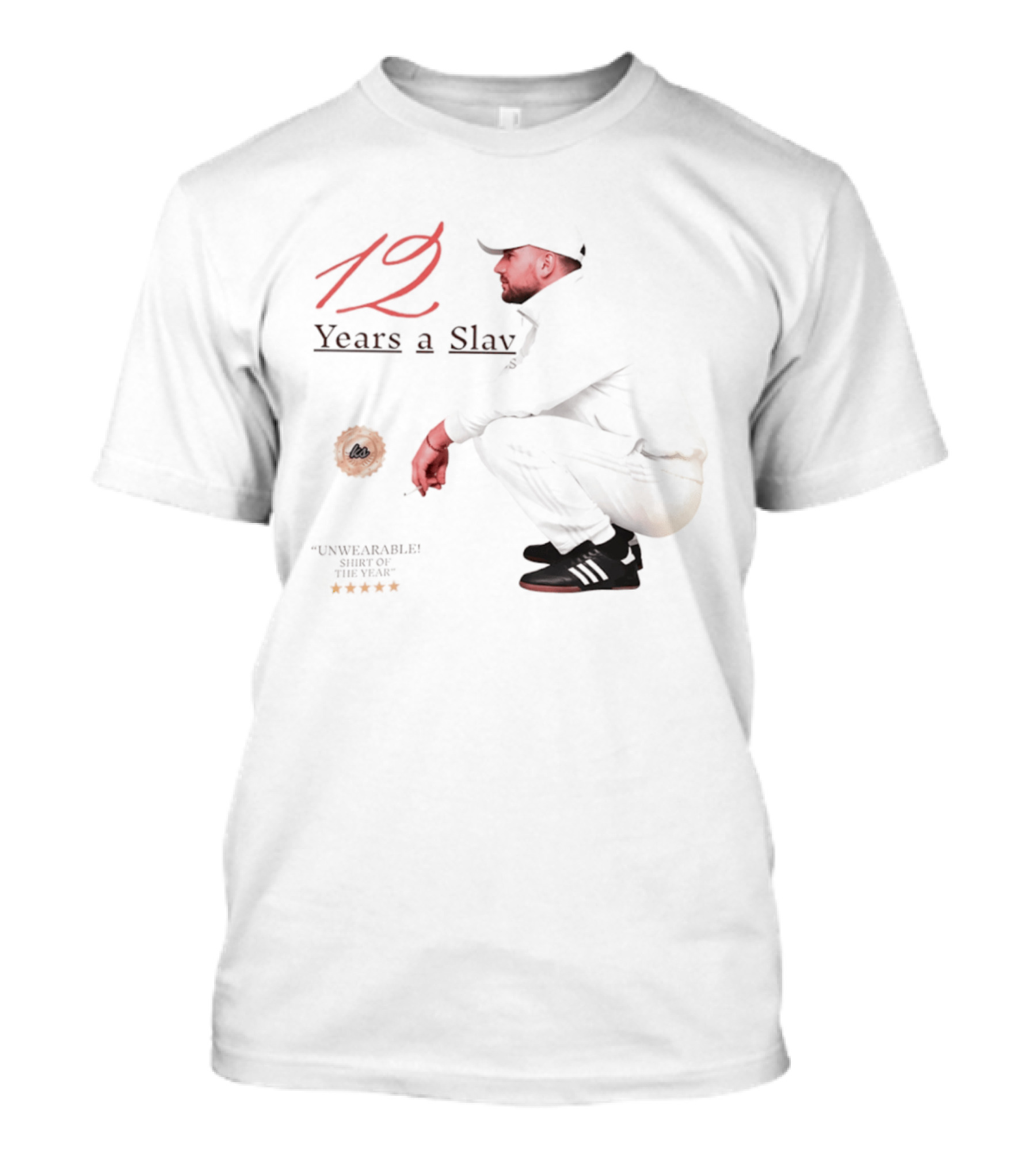 12 Years A Slav Adidas Tracksuit And Squatting Guy T-Shirt