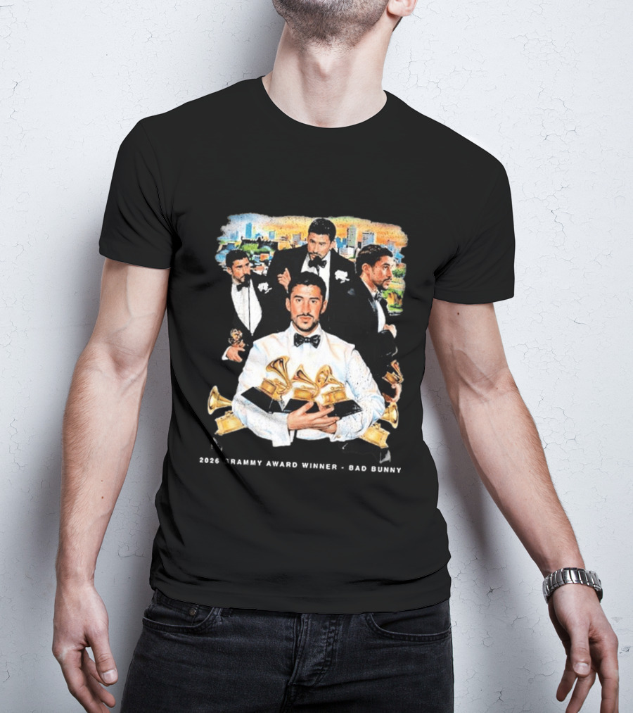 Congrats Bad Bunny 2026 Grammy Award Winner Album Of The Year T-Shirt