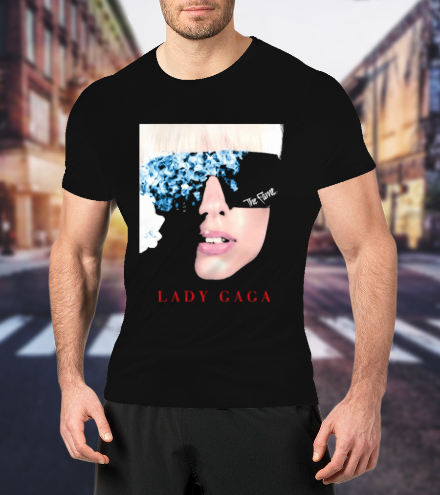 Lady Gaga The Fame Debut Album Iconic Glasses T-Shirt